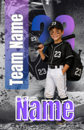 Custom Sports Photo Luggage Tag | Personalized Team Name & Number Bag Tag