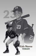 Personalized Kids Sports Bag Tag | Custom Photo & Team Logo Luggage Tag Description