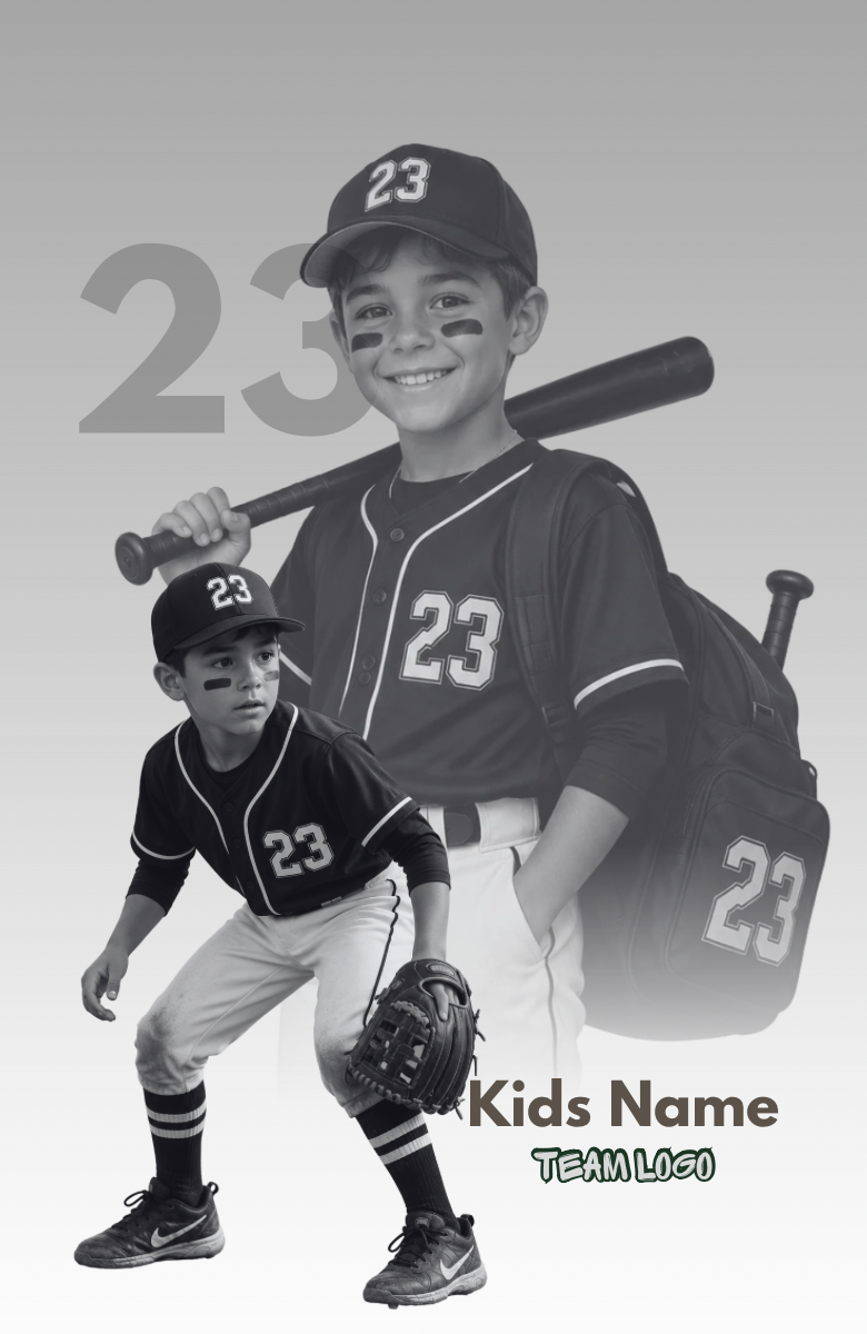 Personalized Kids Sports Bag Tag | Custom Photo & Team Logo Luggage Tag Description